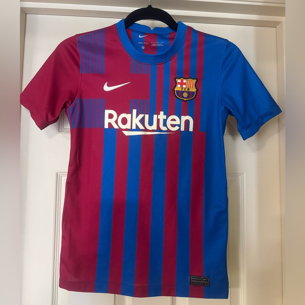 Nike Kids Barcelona Jersey - Maroon and Blue